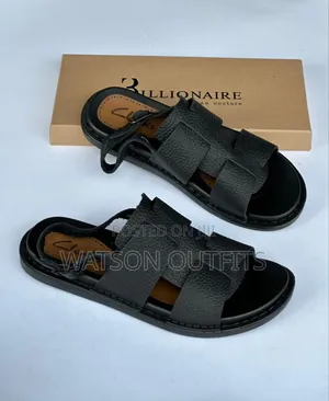 Men's Leather Sandals Clarks Brand Fully Leathered Materials Quality