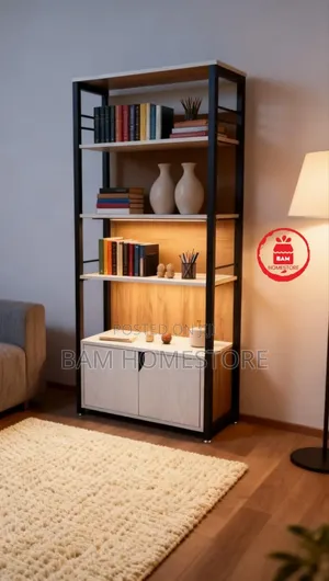 Modern Display Shelf Bookshelf - Shelfu Ya Vitabu Na Mapambo