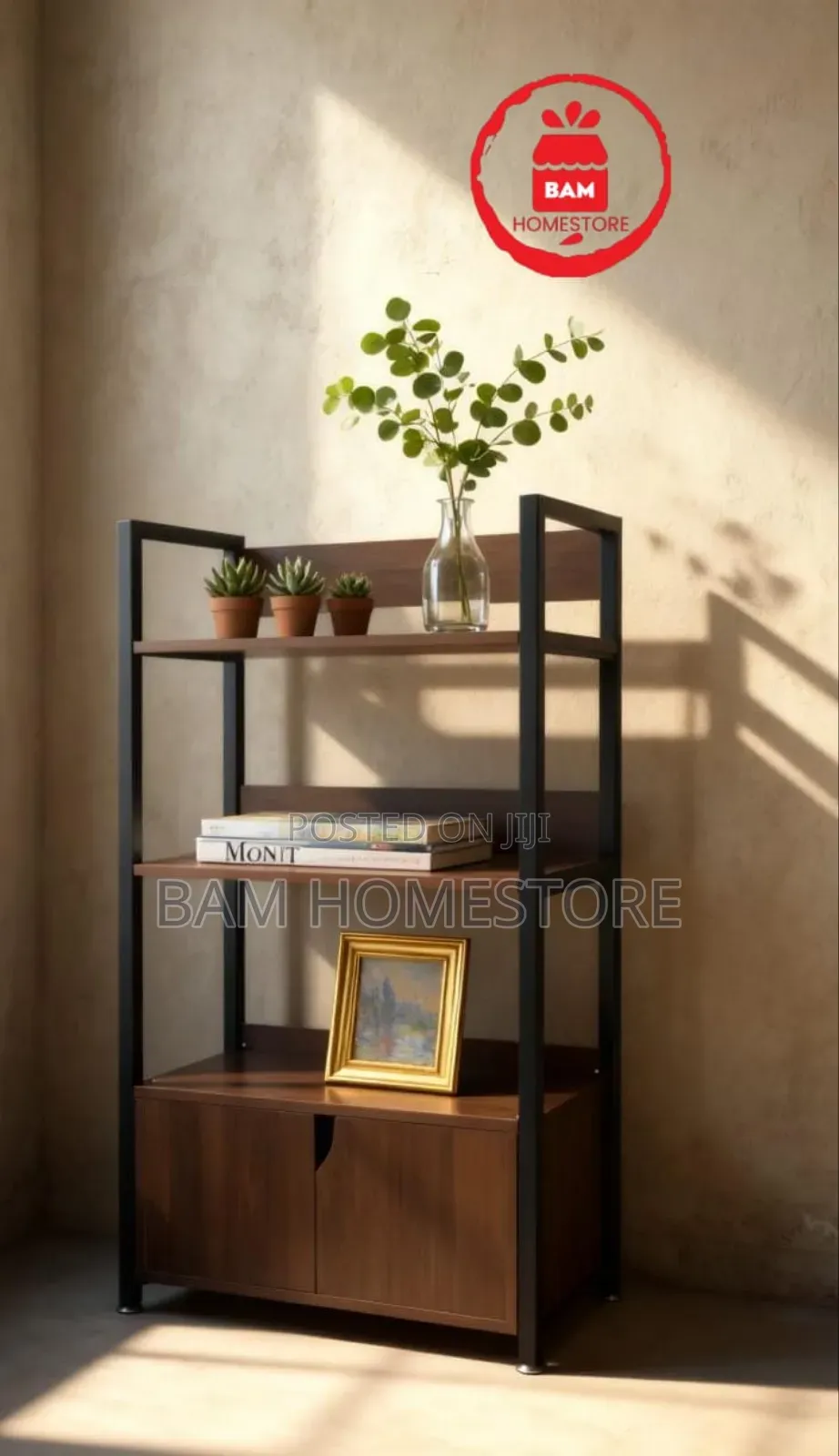Modern Display Shelf Bookshelf - Shelfu Ya Vitabu Na Mapambo