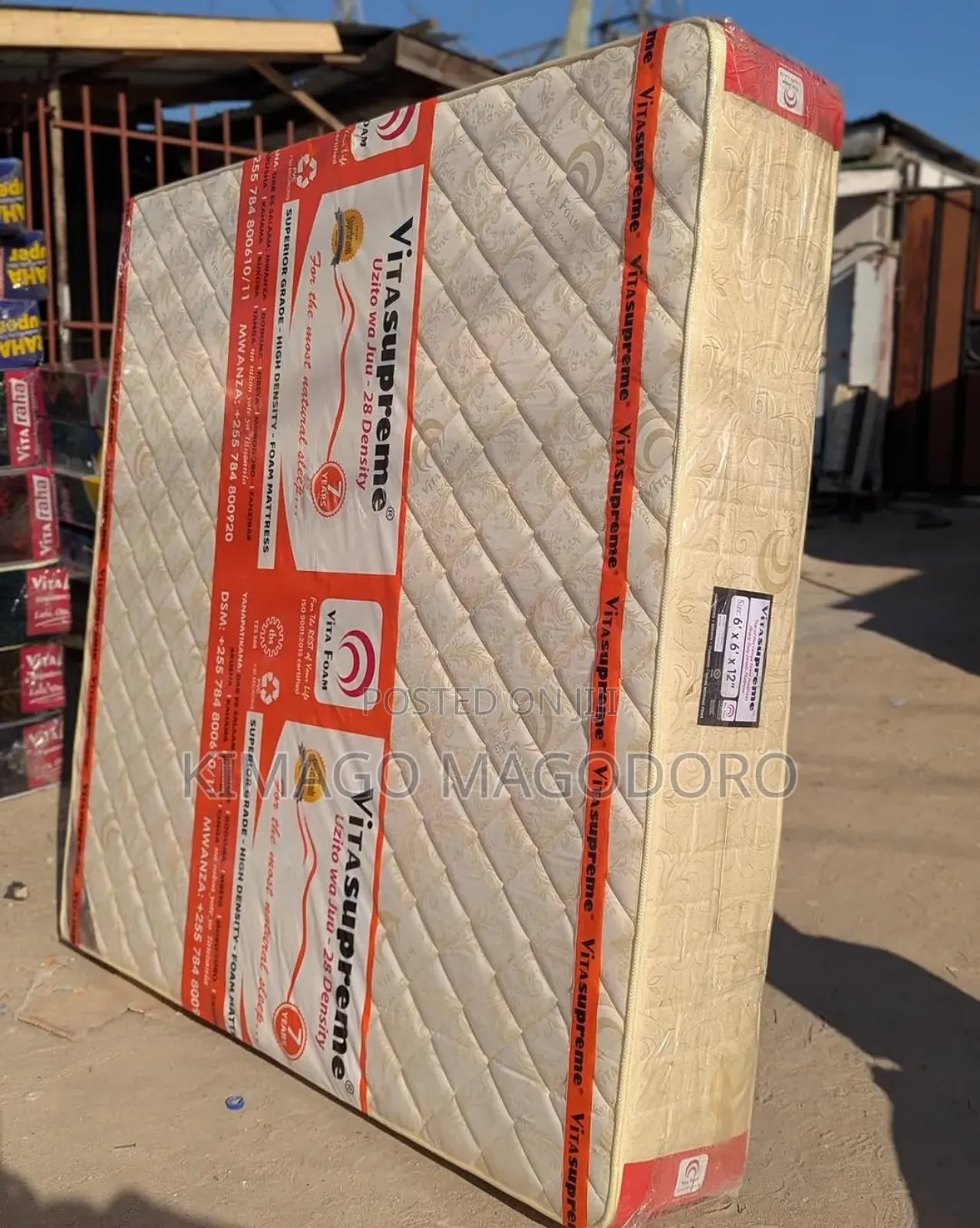 6*6*12 Vitasupreme Foam Godoro Mattress Ya Starehe