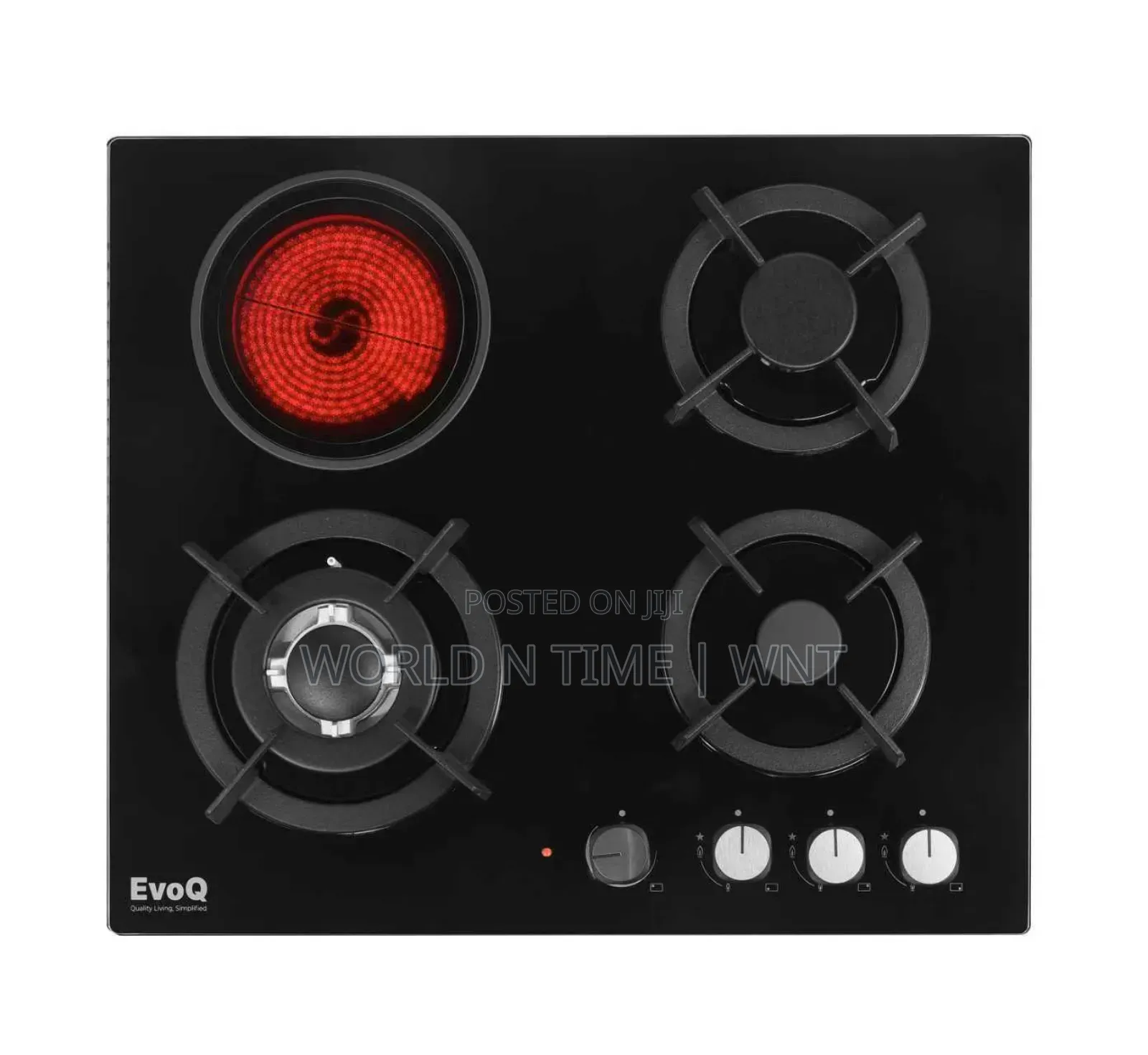 Evoq Built in Hob Eh - 631 Gc 60cm Stainless Cast Iron 
3gas 1ceramic