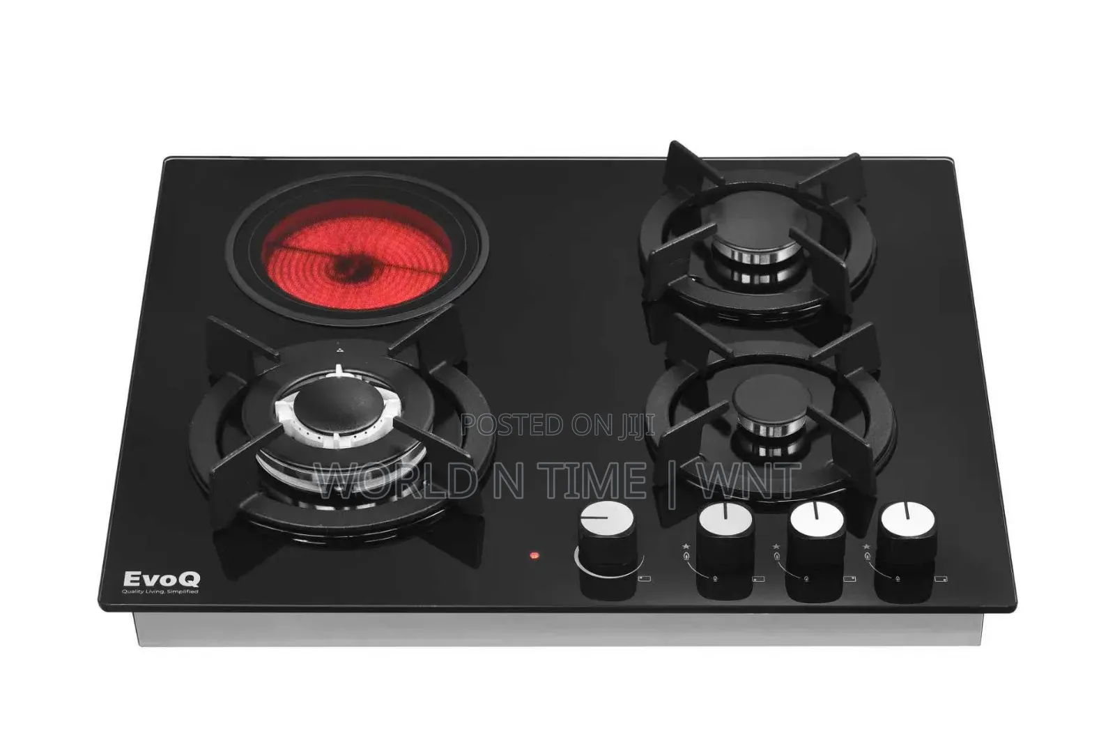 Evoq Built in Hob Eh - 631 Gc 60cm Stainless Cast Iron 
3gas 1ceramic
