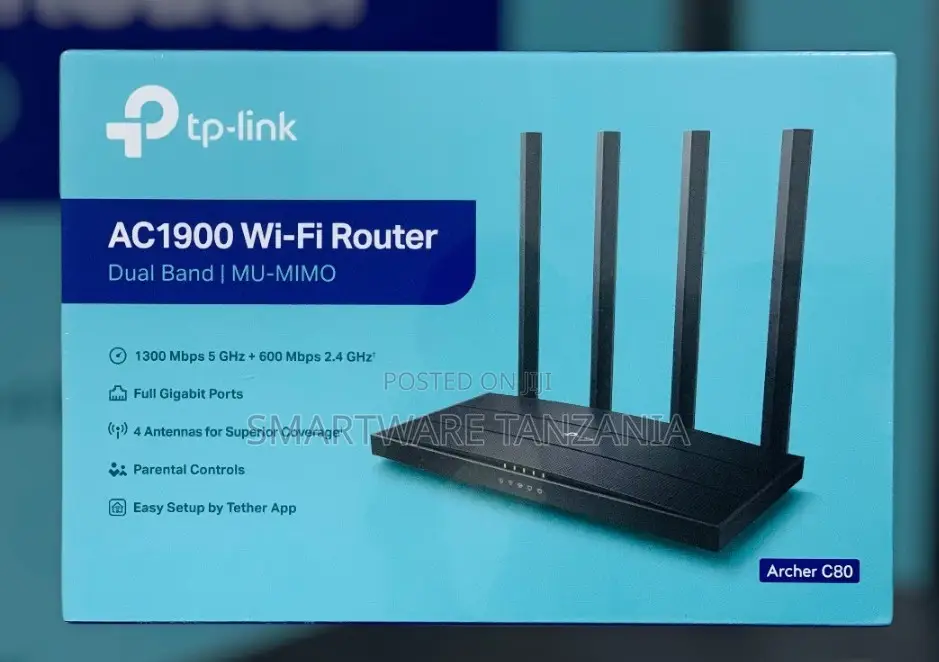 Tp-Link Archer C80 Ac1900 Dual Band Mu-Mimo Wi-Fi Router