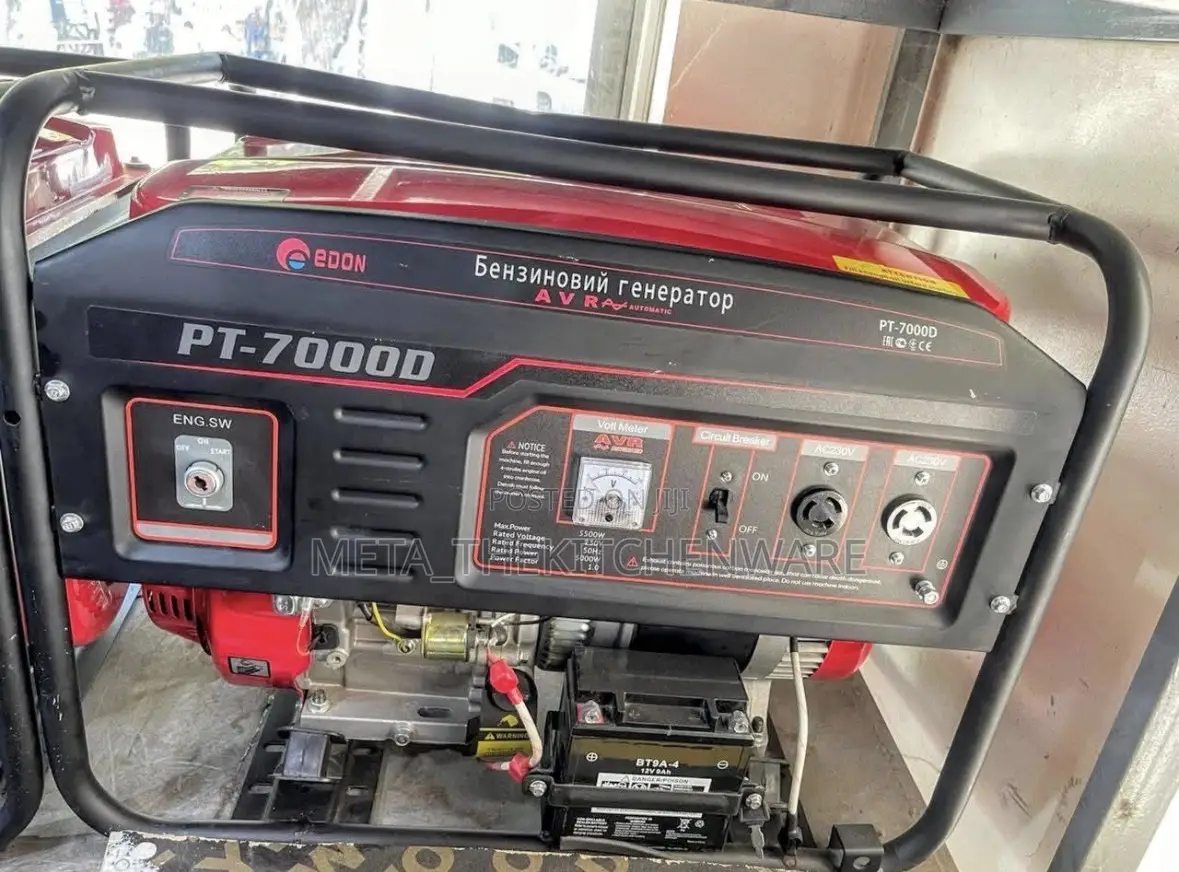 Edon Key Start Gasoline Generator 5.5 Kw Pt-7000d