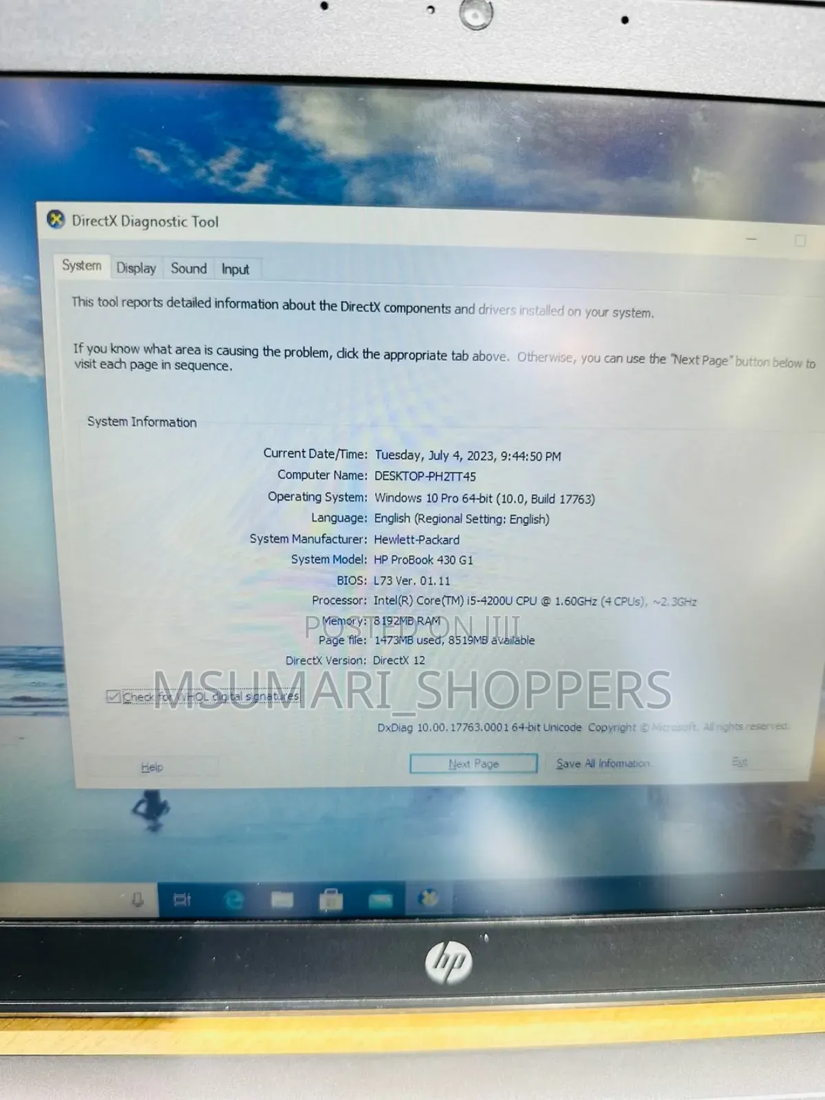 Laptop HP 430 G3 8GB Intel Core i5 HDD 500GB