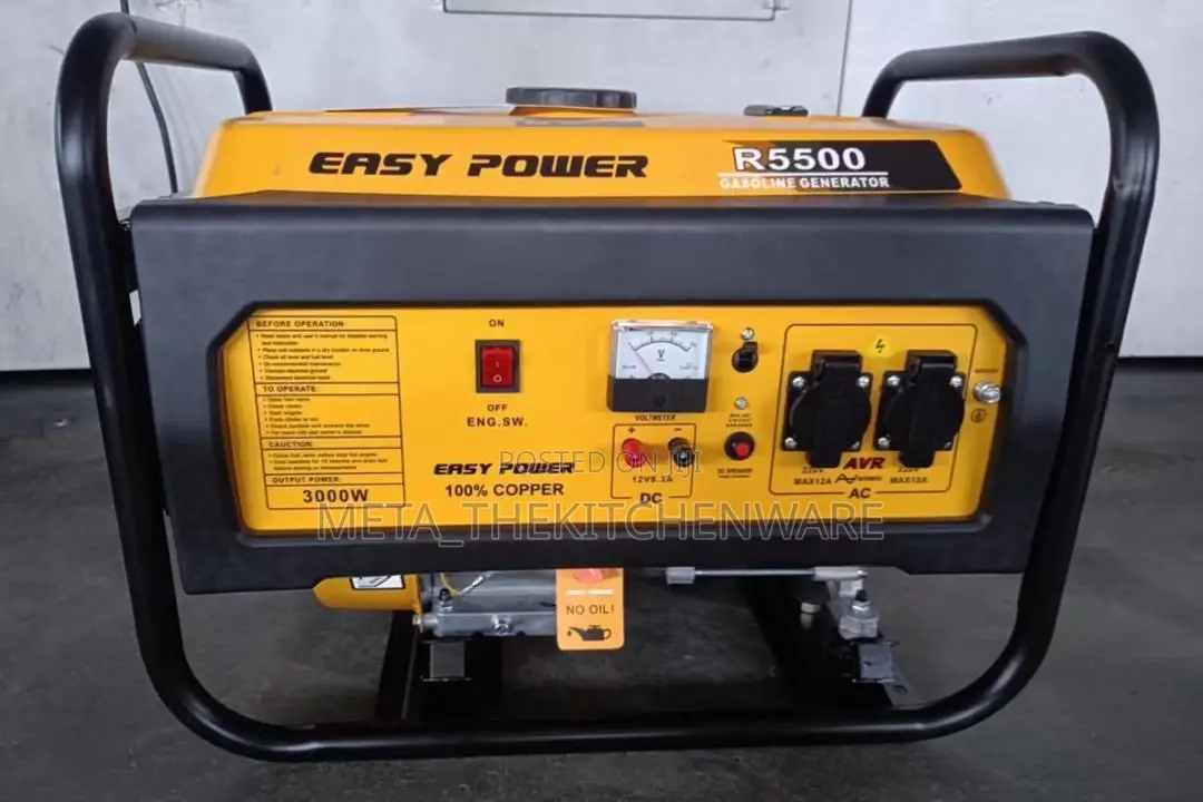 Easy Power Key Start Gasoline Generator 3kva R5500