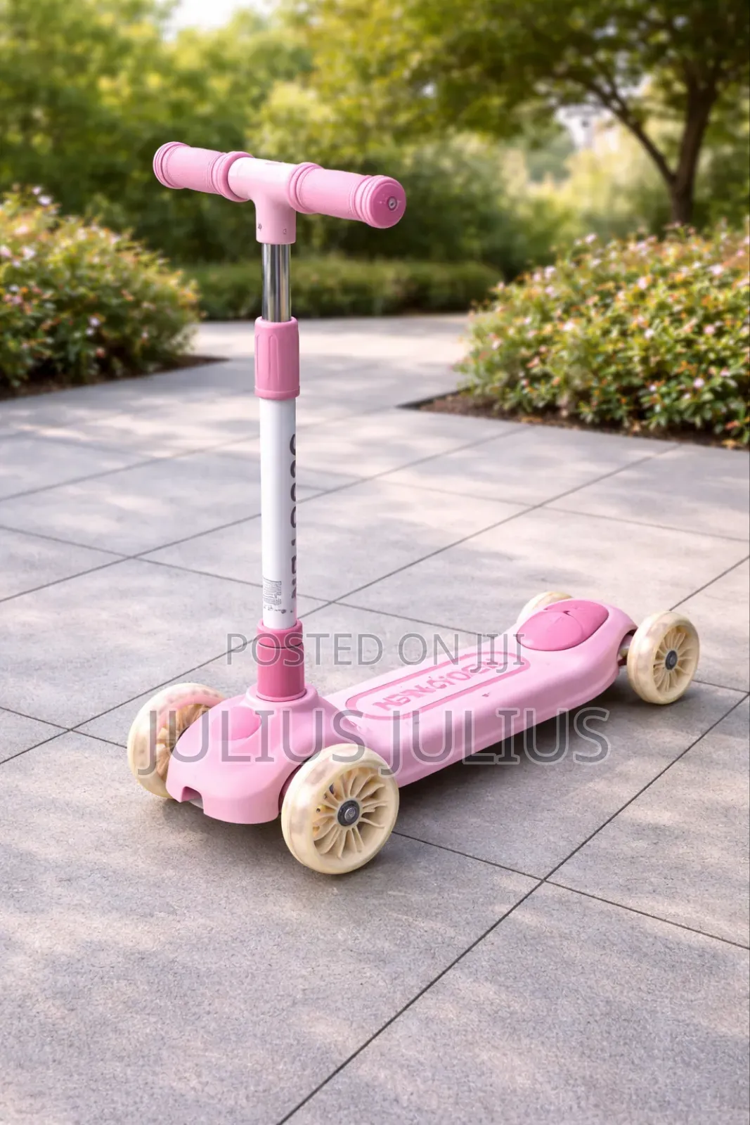 Kids 3-Wheel Scooter (Pink Adjustable Scooter)