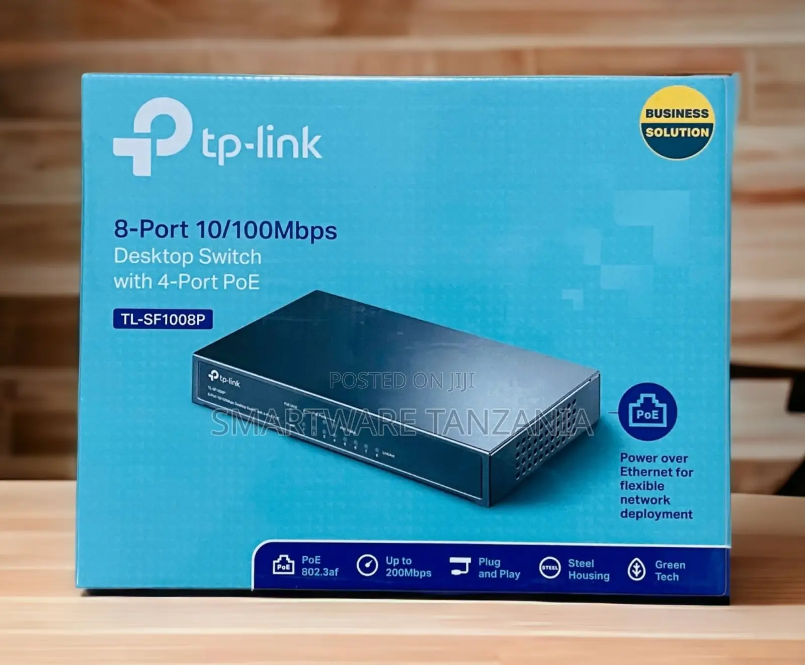 Tp-Link Tl-Sf1008p 8-Port Poe Switch 4-Port 802.3af Steel Body