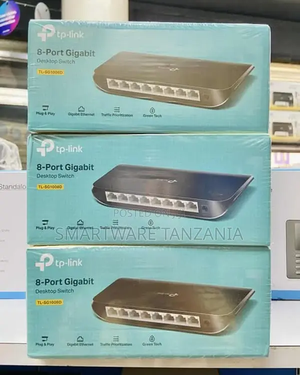 Tp-Link Tl-Sg1008d 8-Port Gigabit Desktop Switch Plug and Play