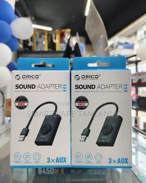 Orico Sc2 Usb Sound Card Adapter 3 Aux Ports Volume Control