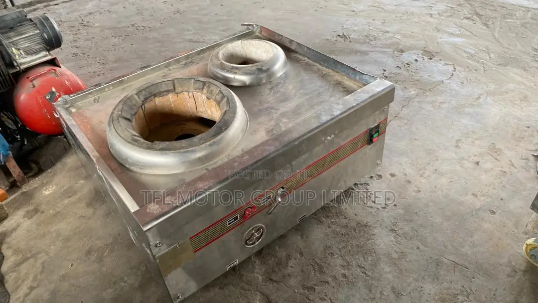 Commercial Stainless Steel Double Burner Gas Stove