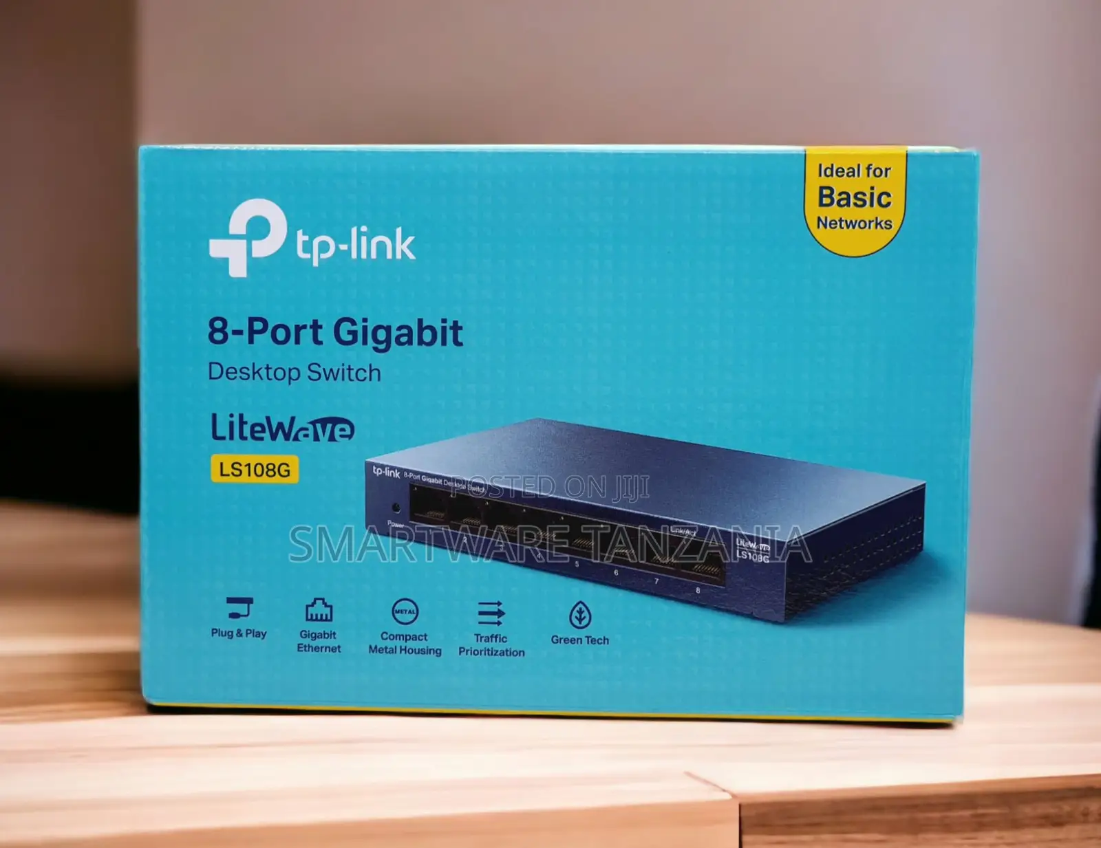 Tp-Link Ls108g Litewave 8-Port Gigabit Metal Desktop Switch