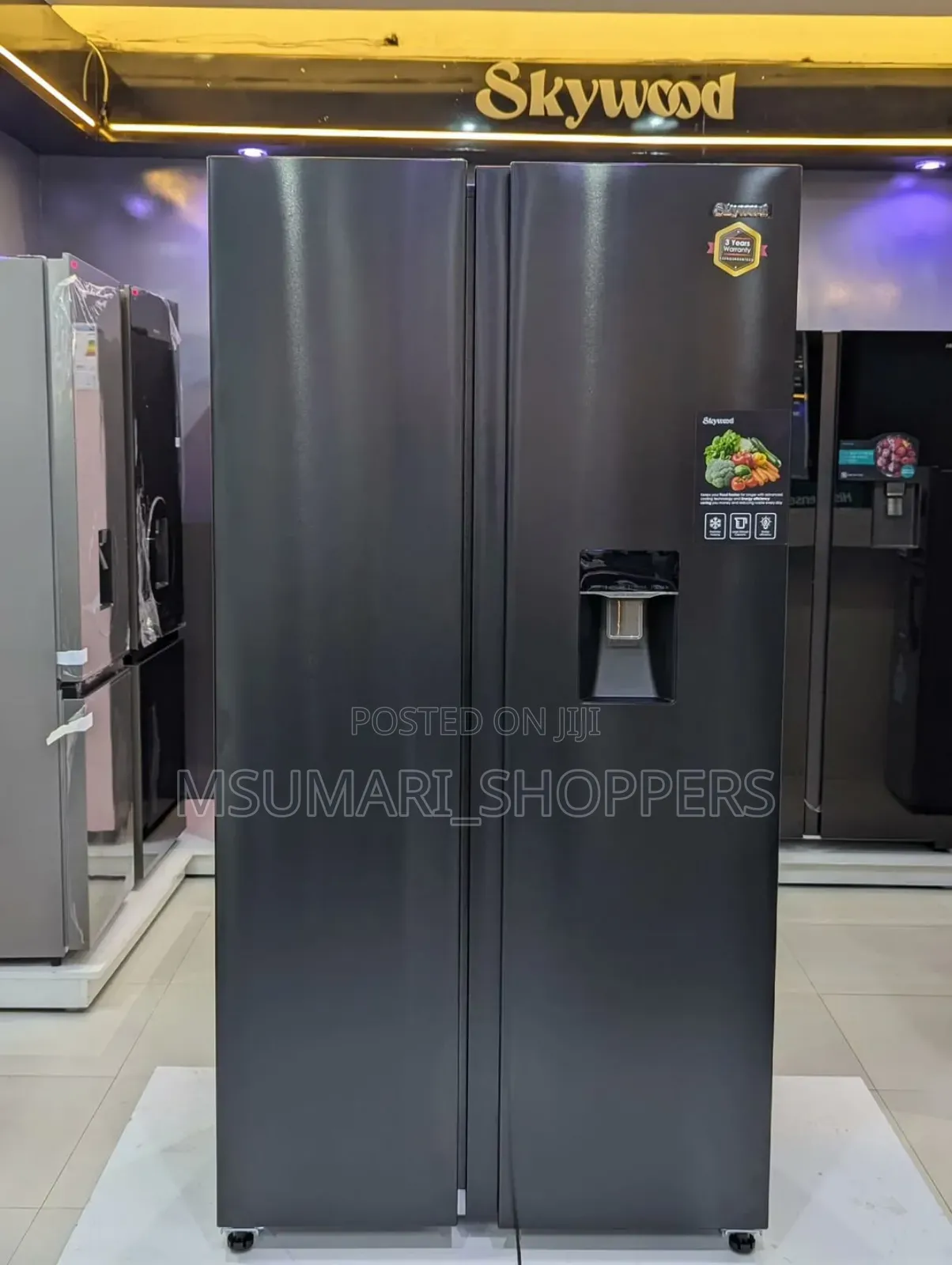 Skywood Side by Side American Doors Refrigerator 439 LTRS