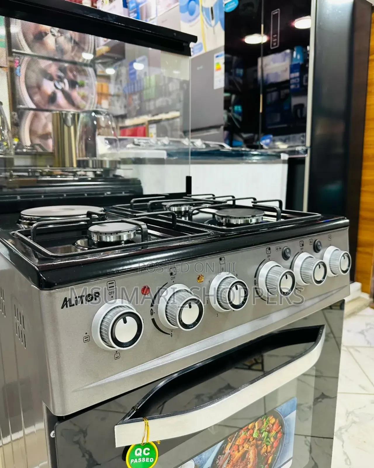 Jiko Lakupikia 3 Gas + 1 Umeme Na Oven