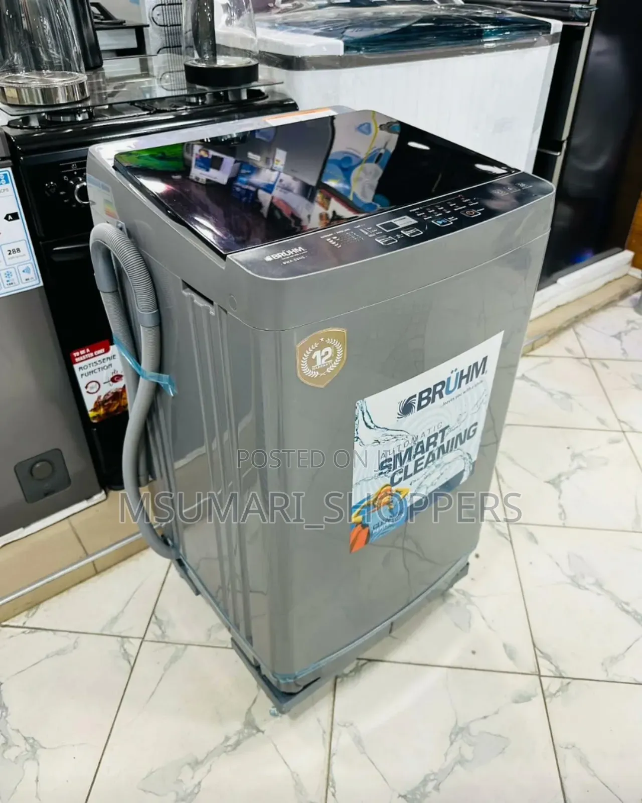 Bruhm Automatic Washing Machine Top Load 8 Kg