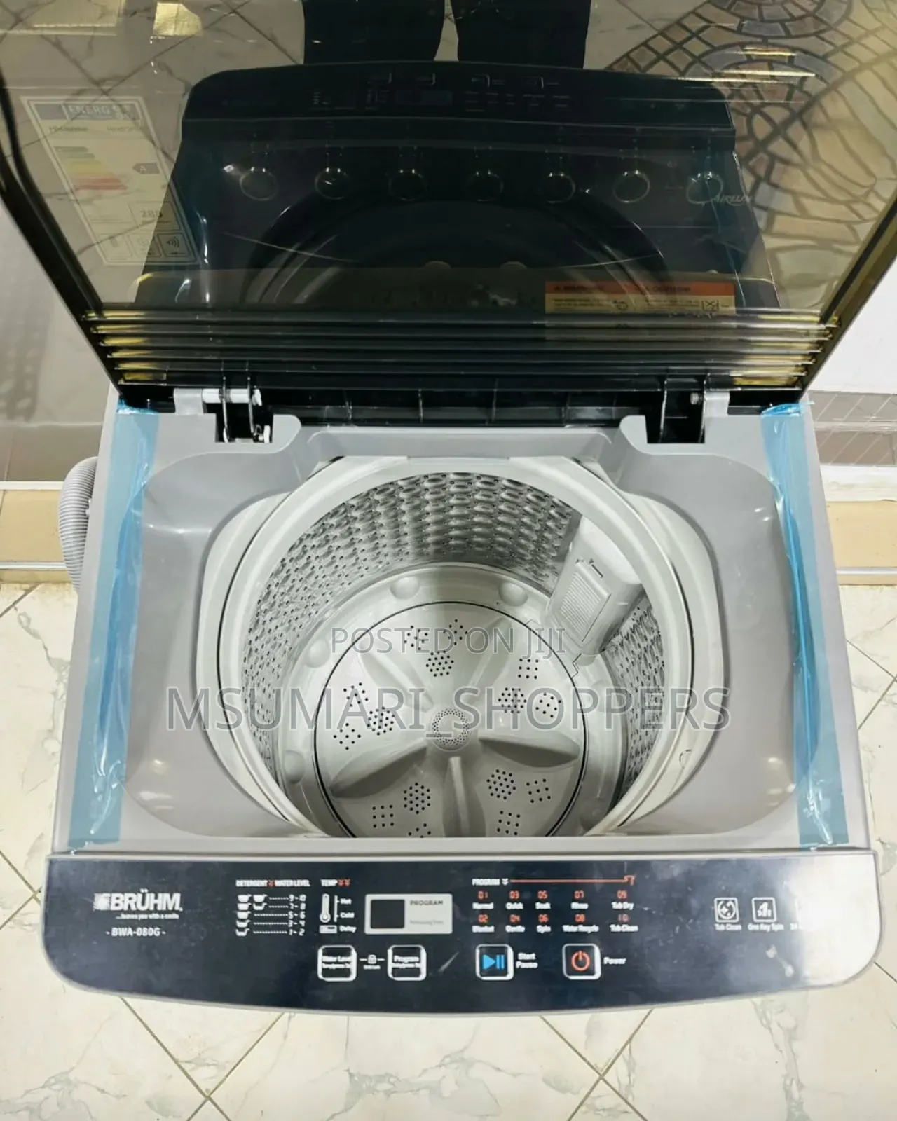 Bruhm Automatic Washing Machine Top Load 8 Kg