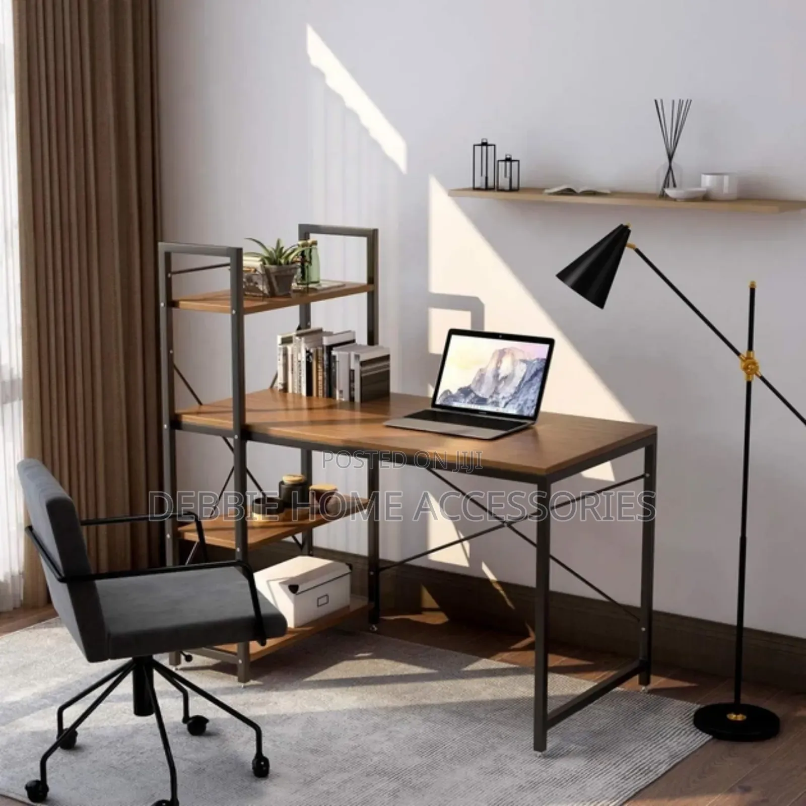Loft-Style Industrial Computer Desk