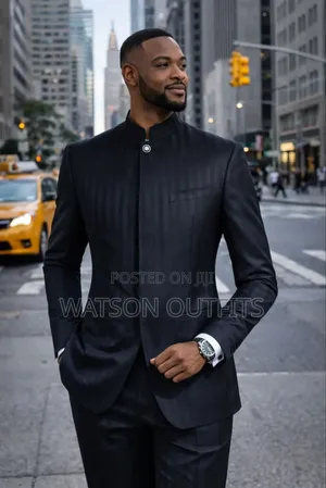 2 PCS Men's Safari Suits Black Smith Brand New and Original