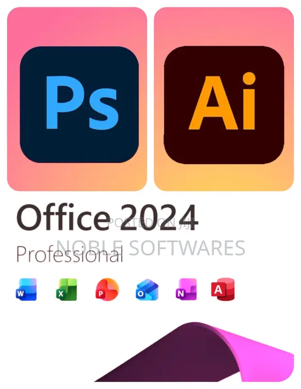 Microsoft Office 2024 Professional + Photoshop 2026 + Illustrator