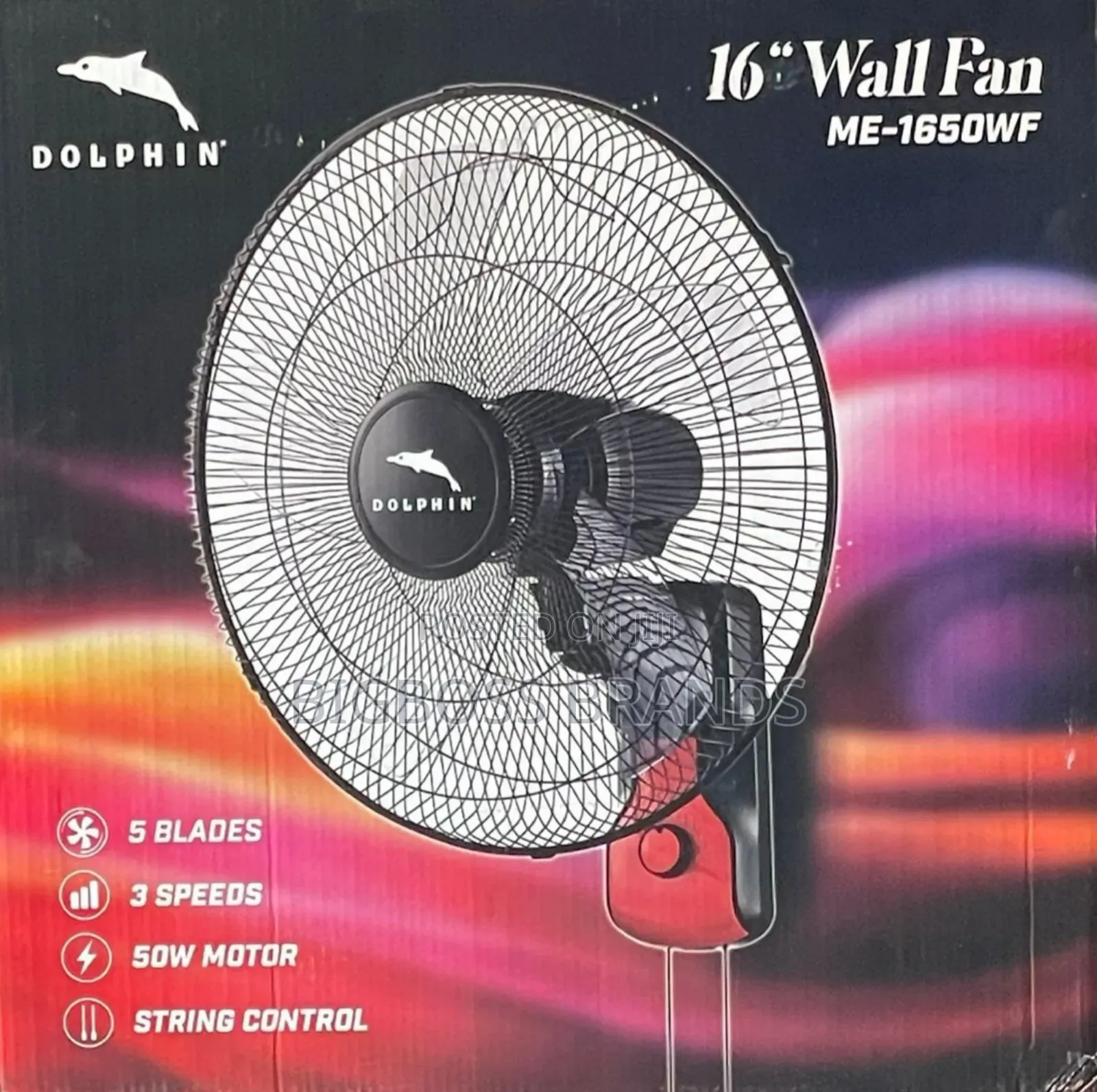 Dolphin Wall Fan Size 16 [Me-1650wf]