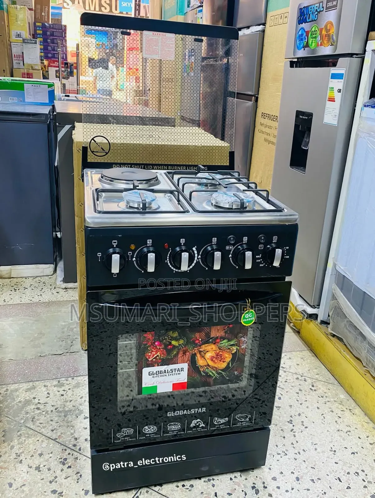 Jiko Plate 3 Gas , 1 Umeme Na Oven ( Offaa 450,000/= )