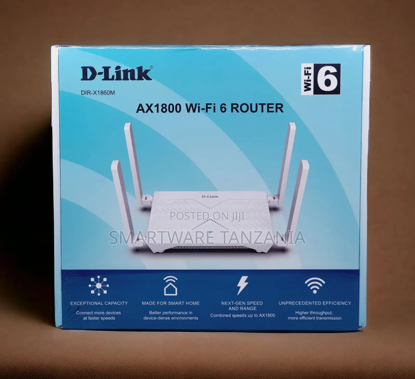 D-Link Dir-X1860m Ax1800 Wi-Fi 6 Router for Smart Homes