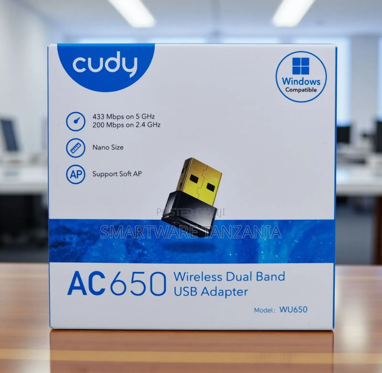 Cudy Wu650 Ac650 Nano Dual-Band Wireless Usb Wi-Fi Adapter