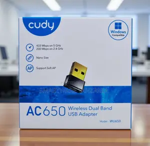 Cudy Wu650 Ac650 Nano Dual-Band Wireless Usb Wi-Fi Adapter
