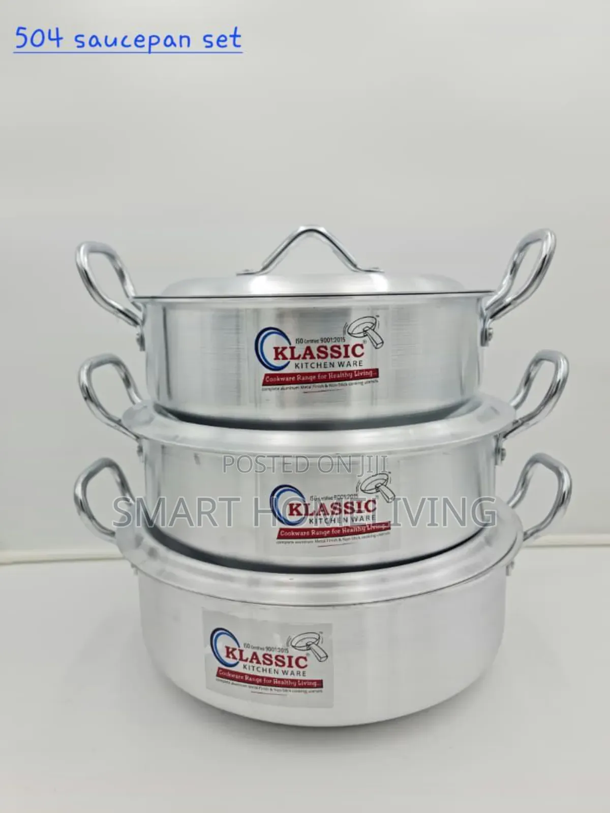 Klassic Kitchenware Aluminum Cookware (Karai Set) 3pcs