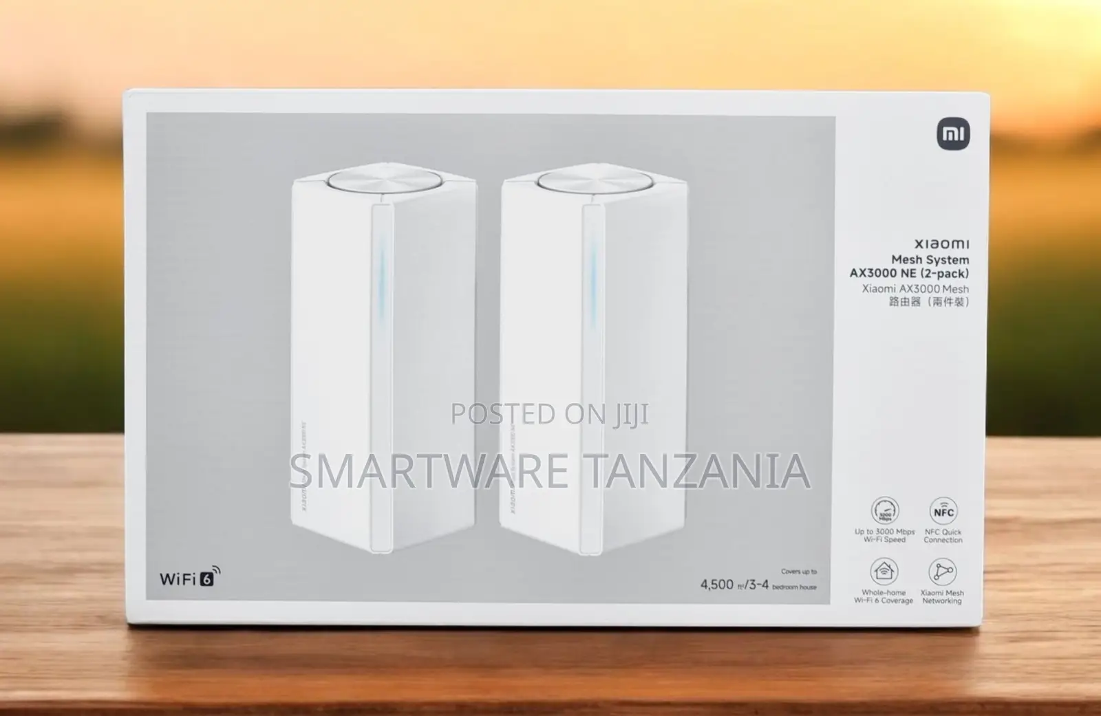 Xiaomi Ax3000 Ne Wi-Fi 6 Mesh System 2-Pack 4500 Sq Ft