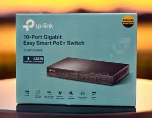 Tp-Link Tl-Sg1210mpe 10-Port Gigabit Smart Poe+ Switch 123w