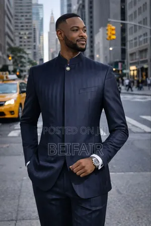 Modern Slight Strips Safari Suits