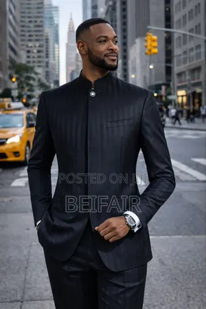 Modern Slight Strips Safari Suits