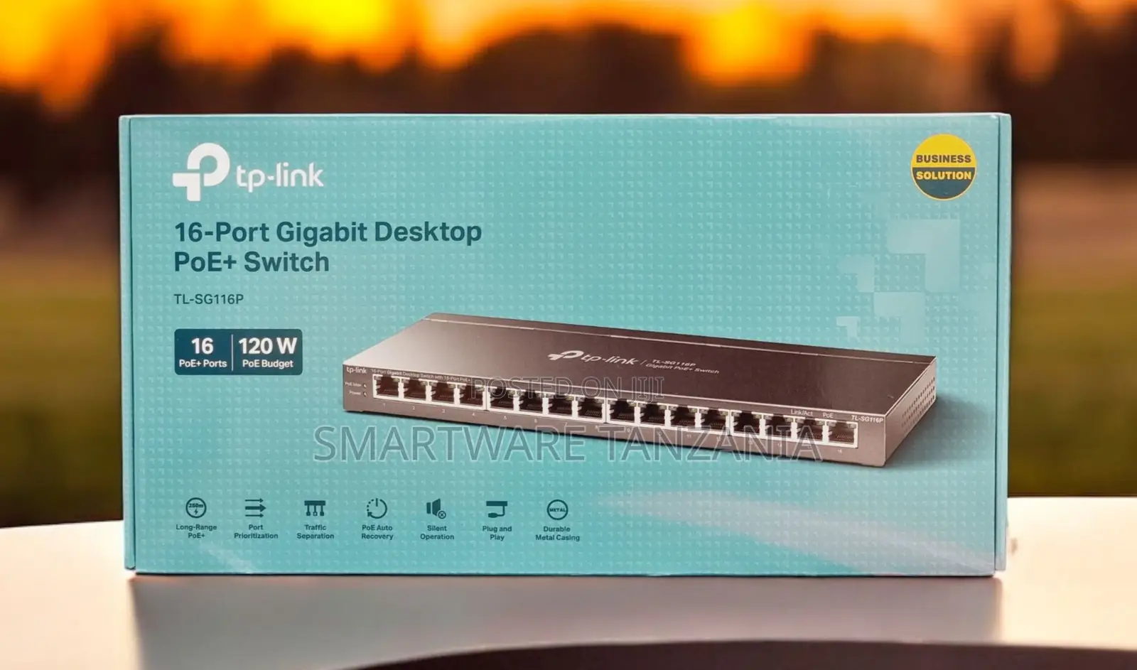 Tp-Link Tl-Sg116p 16-Port Gigabit Desktop Poe+ Switch 120w