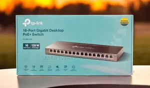 Tp-Link Tl-Sg116p 16-Port Gigabit Desktop Poe+ Switch 120w