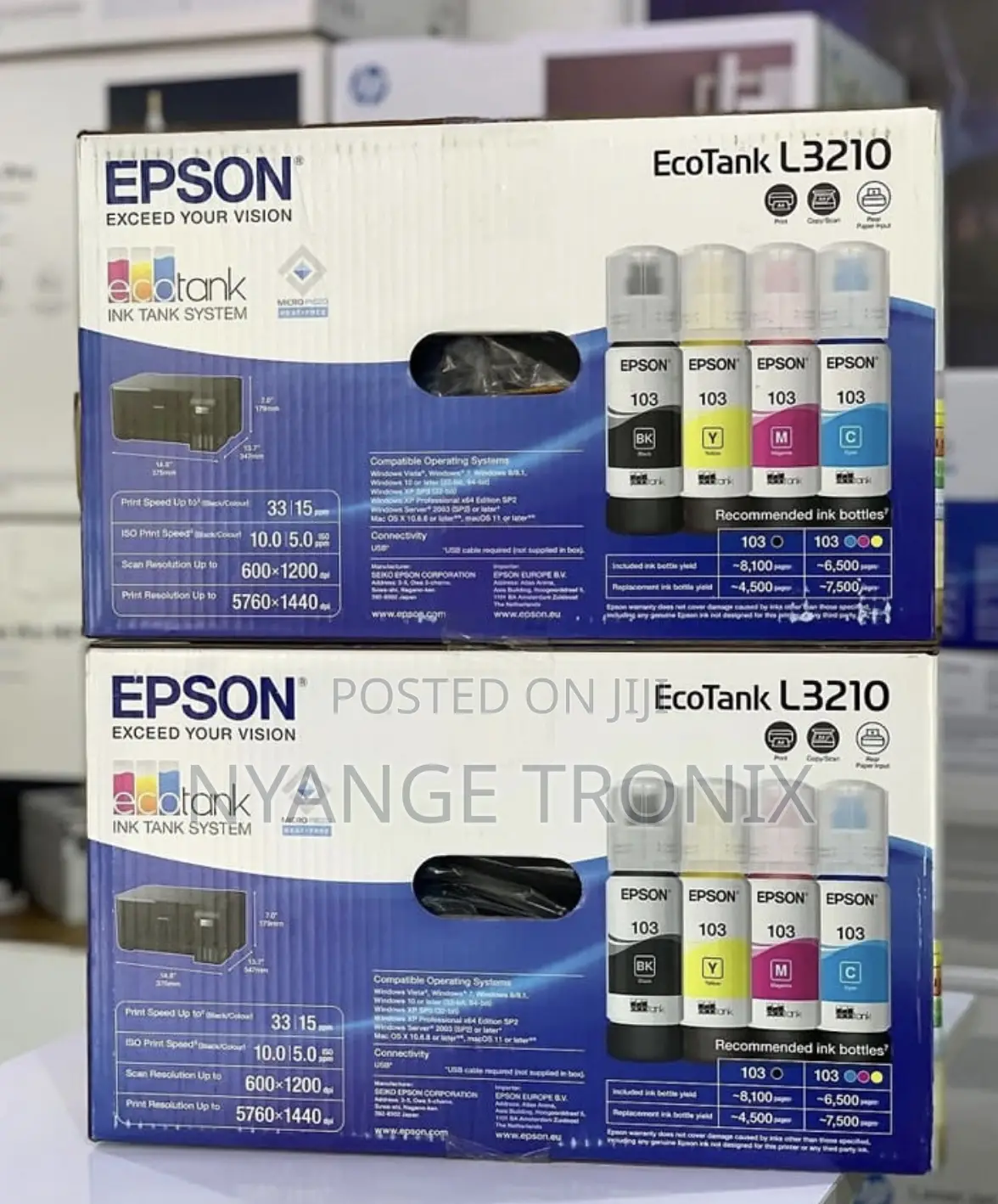 Ink Tank Printer Epson L3210