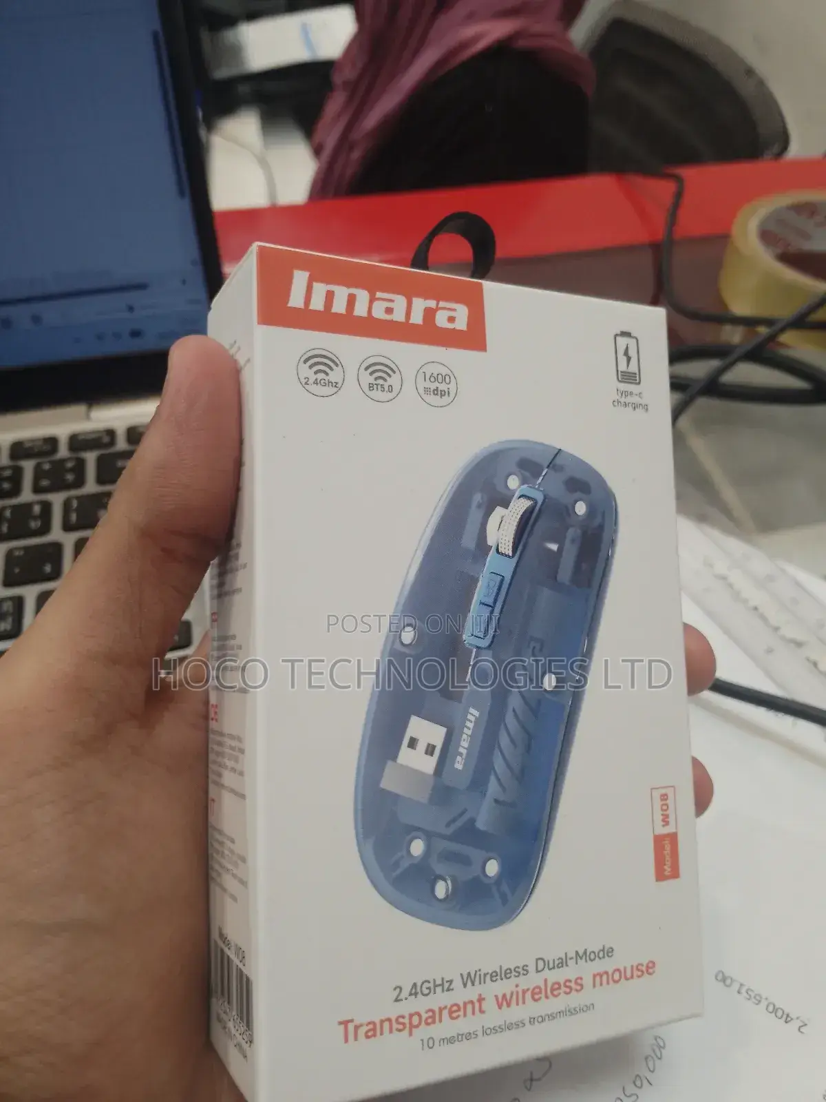 Imara Transparent Wireless Mouse