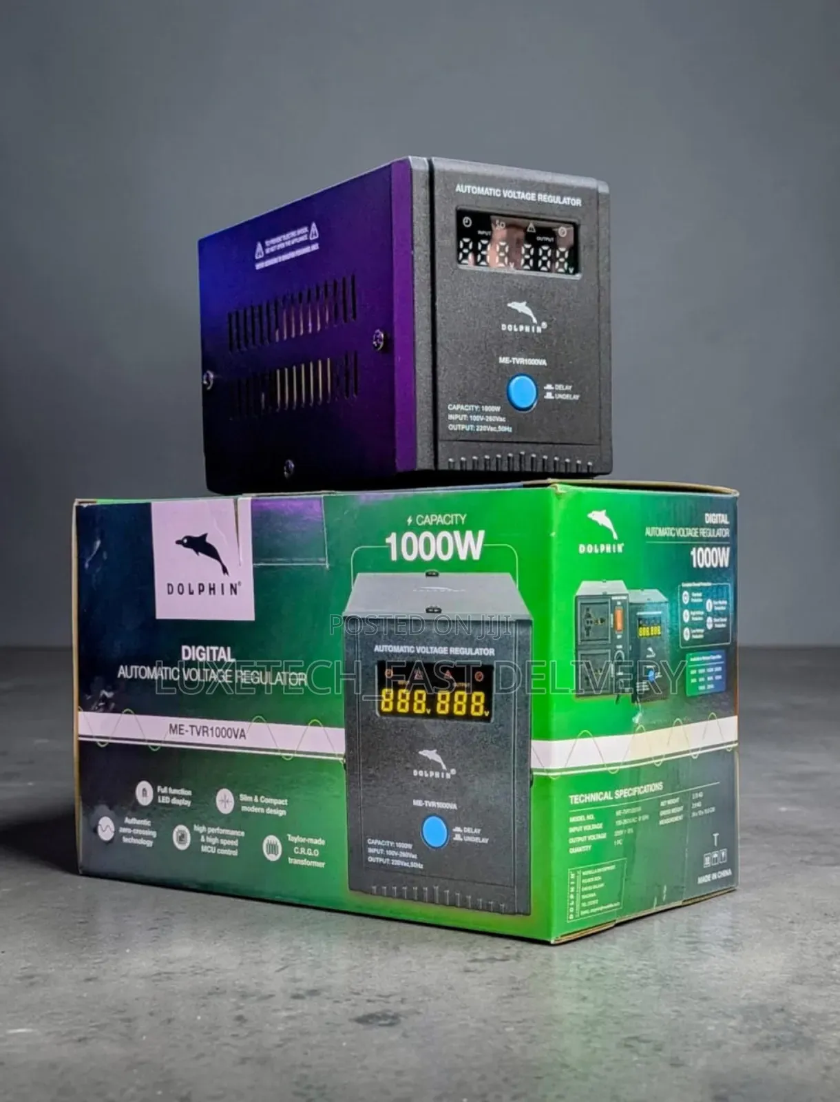 Dolphin Digital Automatic Voltage Regulator (Avr) 1000 Watts