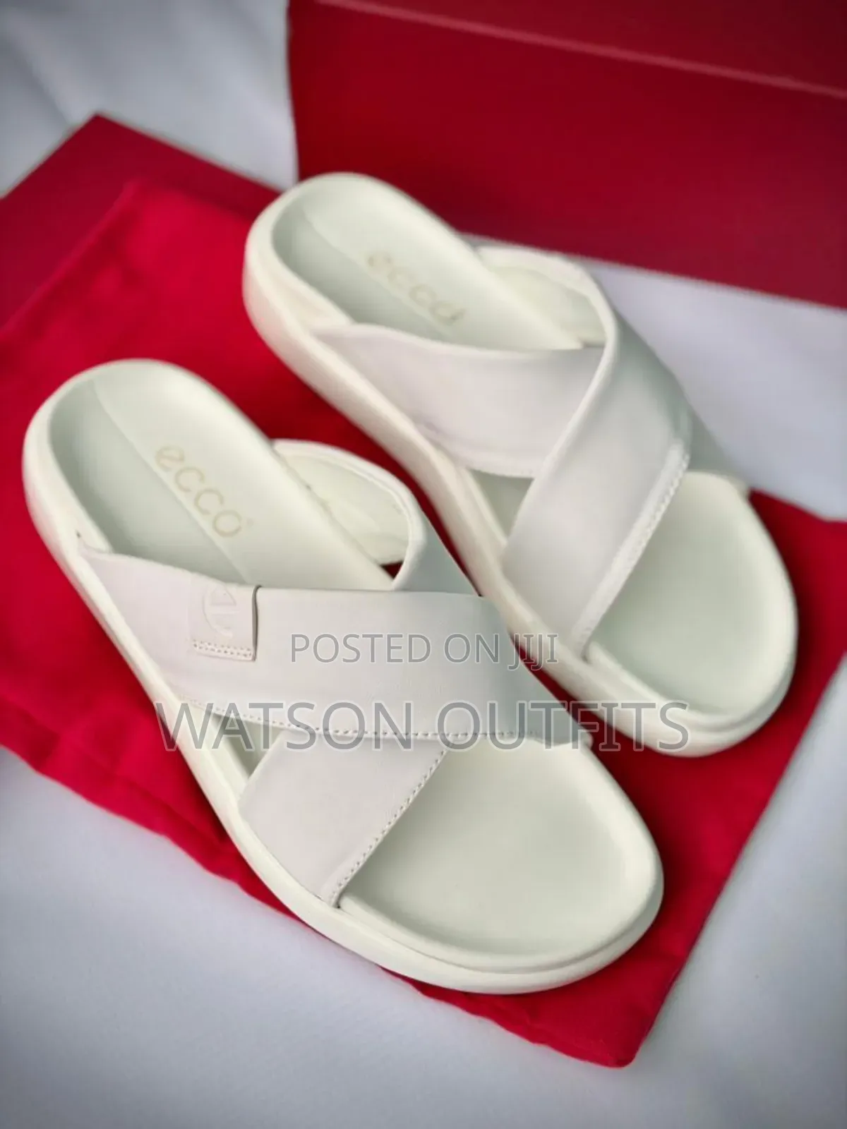 Men's New and Original Leather Sandals Ecco Brand Typically Royal