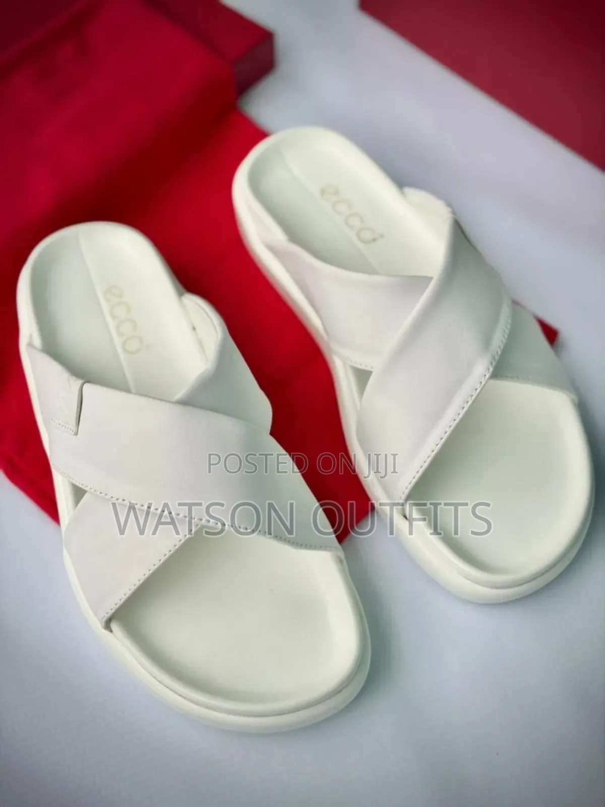 Men's New and Original Leather Sandals Ecco Brand Typically Royal