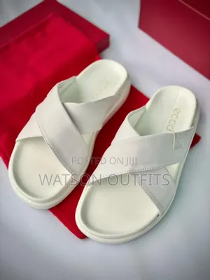 Men's New and Original Leather Sandals Ecco Brand Typically Royal