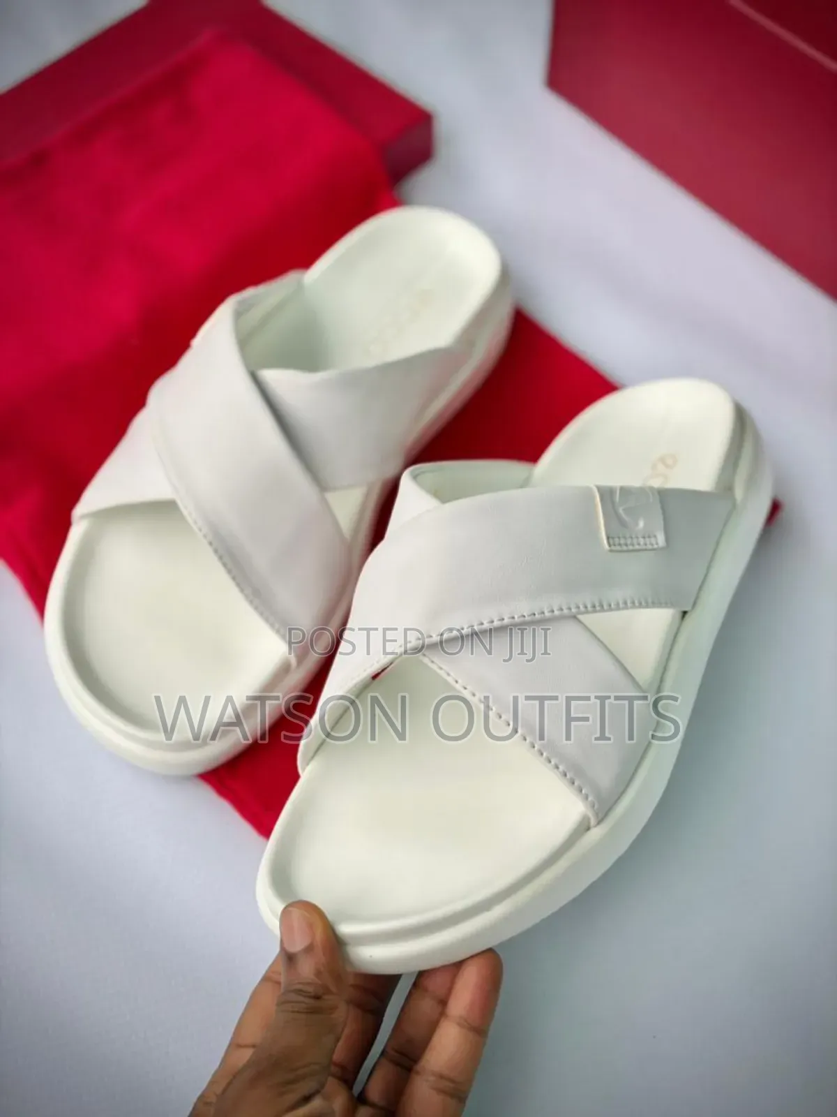 Men's New and Original Leather Sandals Ecco Brand Typically Royal