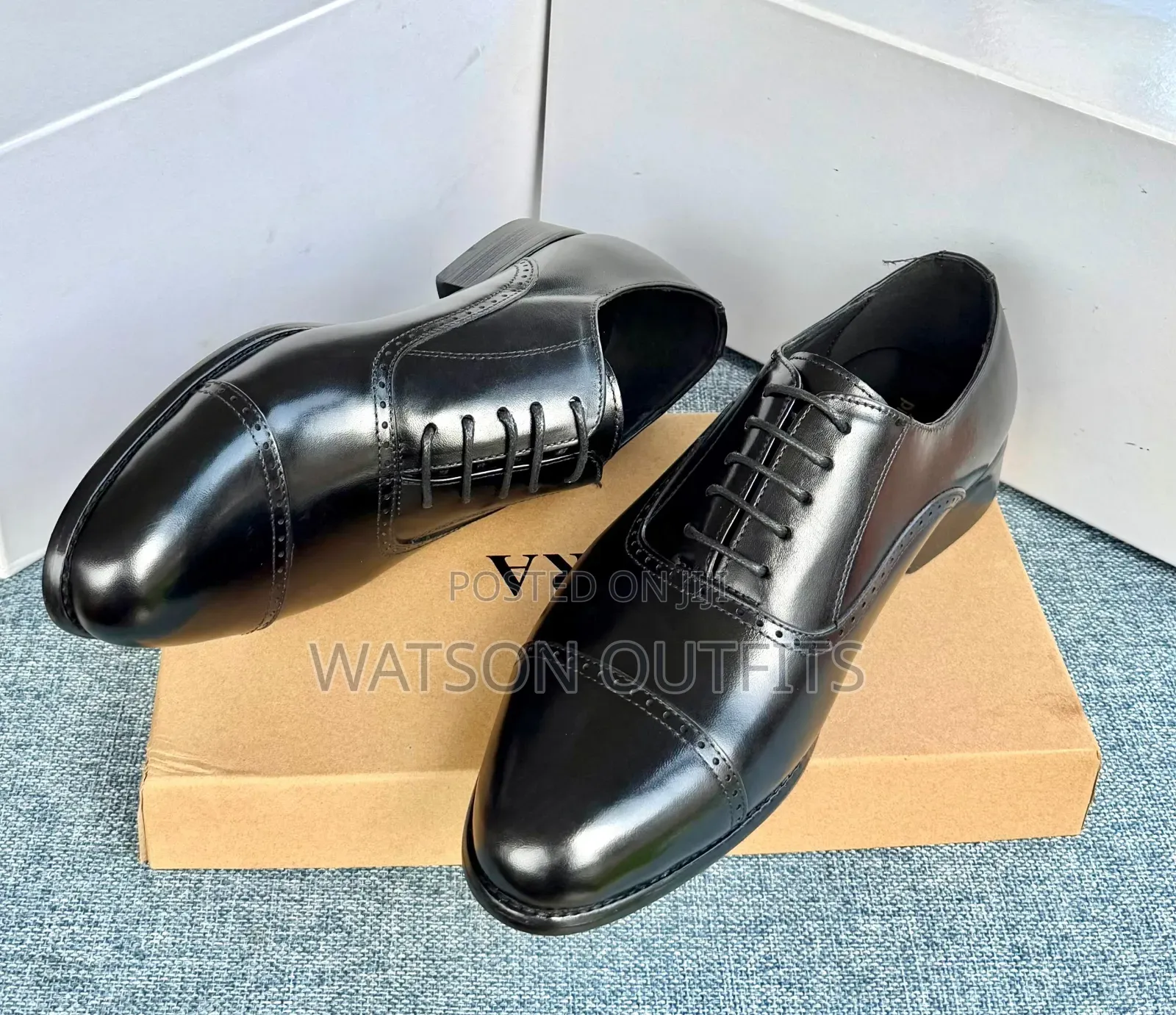 Piere Cardin Brand European Origin Men's Original Leather Shoes