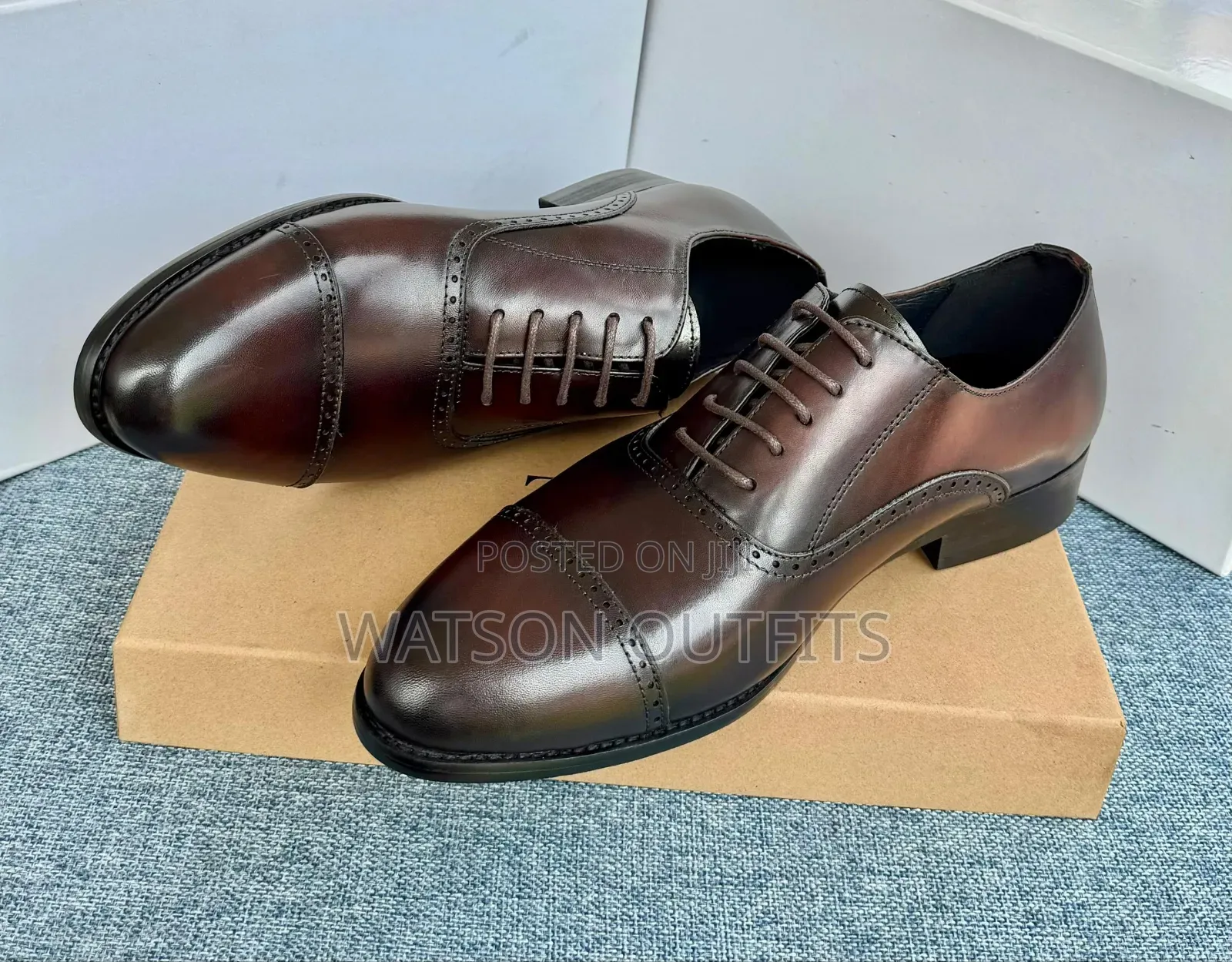 Piere Cardin Brand European Origin Men's Original Leather Shoes