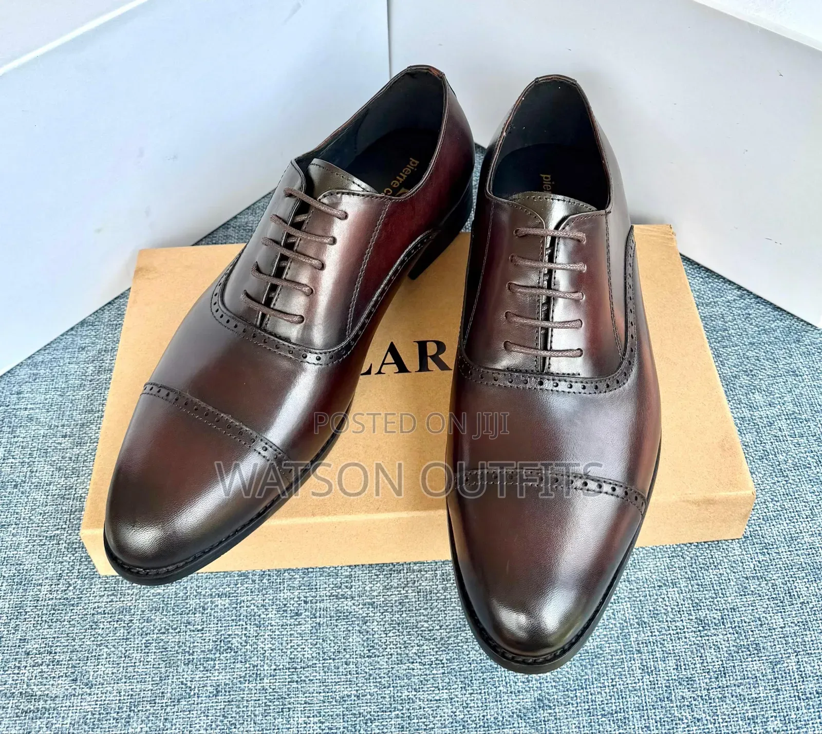 Piere Cardin Brand European Origin Men's Original Leather Shoes