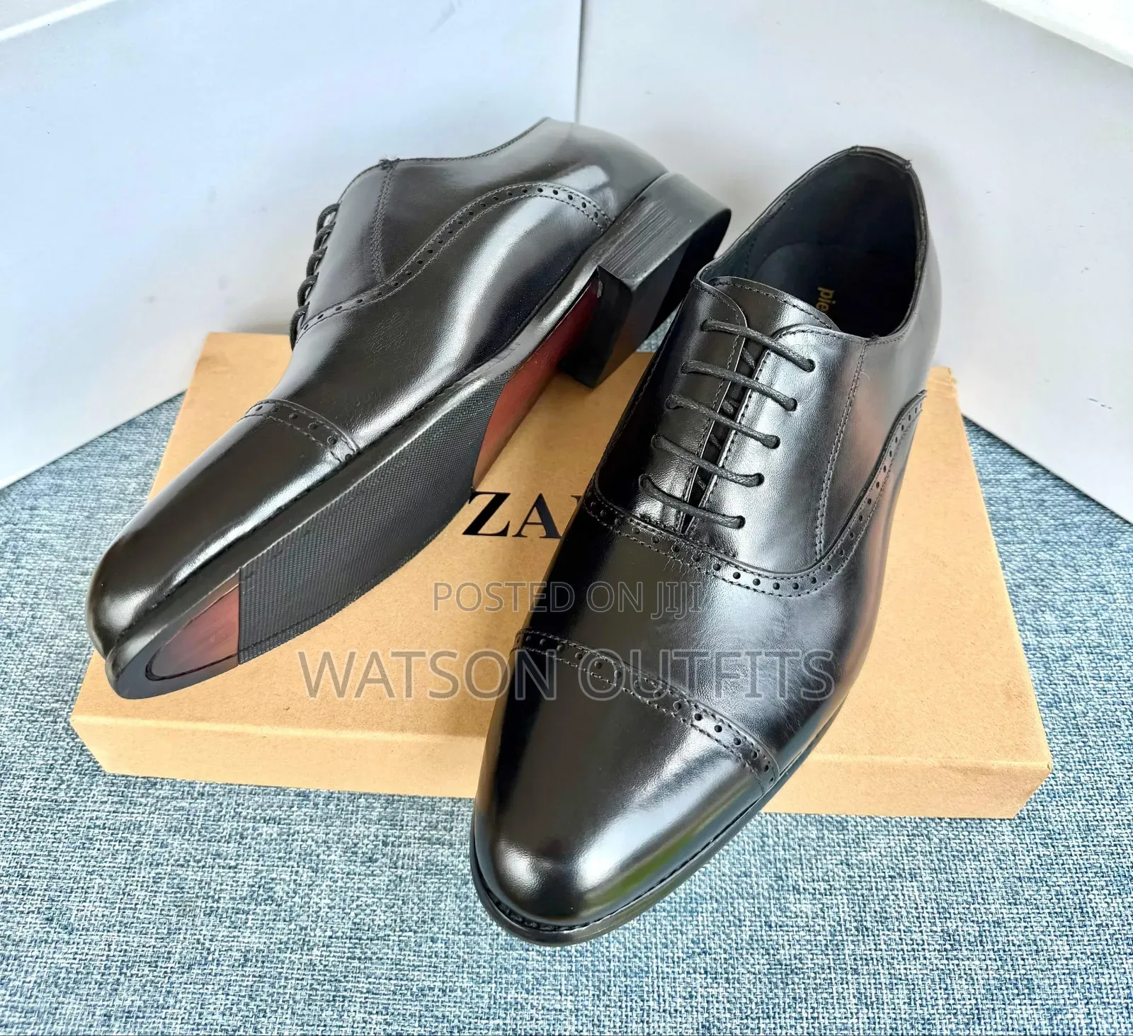 Piere Cardin Brand European Origin Men's Original Leather Shoes