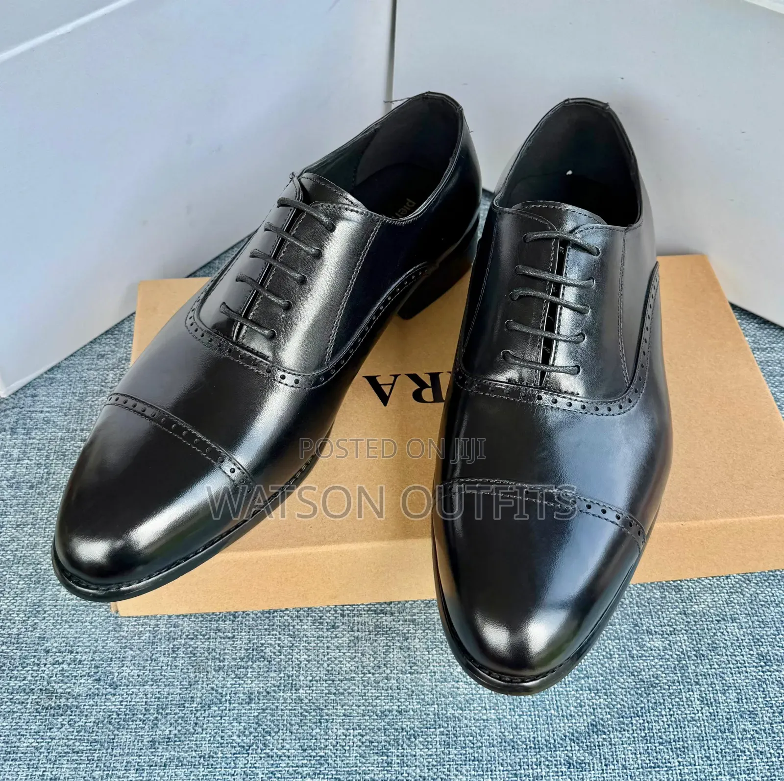 Piere Cardin Brand European Origin Men's Original Leather Shoes