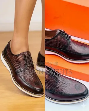 Men's Leather Mocca or Shoes Anax Brand Materials Classic