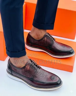 Men's Leather Mocca or Shoes Anax Brand Materials Classic