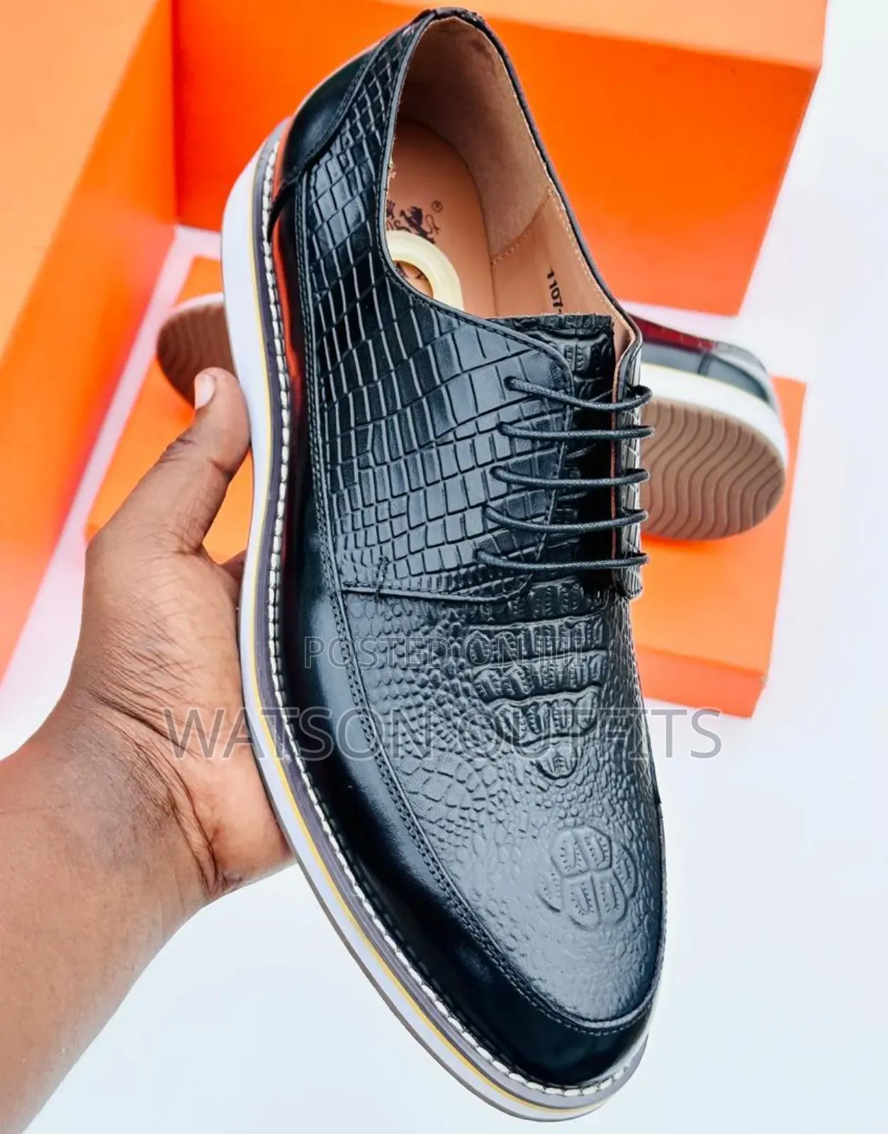 Men's Leather Mocca or Shoes Anax Brand Materials Classic